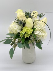 White Marble Vase from Clermont Florist & Wine Shop, flower shop in Clermont