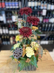 Autumn Bark Cube from Clermont Florist & Wine Shop, flower shop in Clermont
