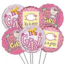 It's A Girl! Balloon Bunch from Clermont Florist & Wine Shop, flower shop in Clermont