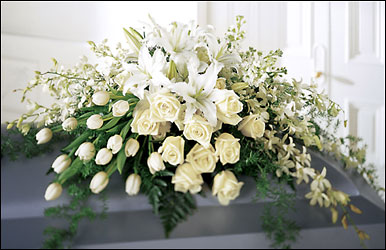 The FTD Ressurection Casket Spray from Clermont Florist & Wine Shop, flower shop in Clermont