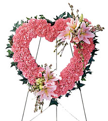 Our Love Eternal Heart Wreath from Clermont Florist & Wine Shop, flower shop in Clermont