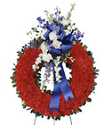  All American Tribute Wreath from Clermont Florist & Wine Shop, flower shop in Clermont