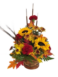 Autumn Basket Arrangement By Clermont Florist from Clermont Florist & Wine Shop, flower shop in Clermont