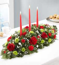 Christmas Classic Centerpiece from Clermont Florist & Wine Shop, flower shop in Clermont