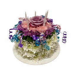 Birthday Wishes Floral Cake By Clermont florist from Clermont Florist & Wine Shop, flower shop in Clermont