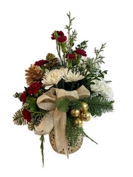 Christmas in Gold from Clermont Florist & Wine Shop, flower shop in Clermont