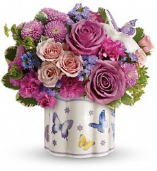 Teleflora's Field of Butterflies Bouquet from Clermont Florist & Wine Shop, flower shop in Clermont