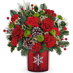 STUNNING SNOWFLAKE VASE from Clermont Florist & Wine Shop, flower shop in Clermont
