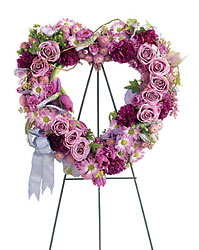Heartfelt Sympathies Wreath from Clermont Florist & Wine Shop, flower shop in Clermont
