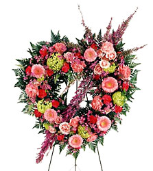  Eternal Rest Heart Wreath from Clermont Florist & Wine Shop, flower shop in Clermont