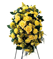 Glowing Tribute Standing Spray from Clermont Florist & Wine Shop, flower shop in Clermont