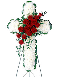  Floral Cross Arrangement from Clermont Florist & Wine Shop, flower shop in Clermont