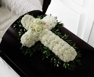 Peaceful Memories(tm) Casket Spray from Clermont Florist & Wine Shop, flower shop in Clermont
