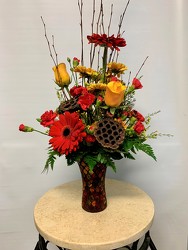 Autumn Vase arrangement from Clermont Florist & Wine Shop, flower shop in Clermont