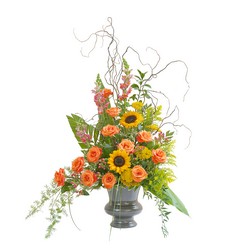 Heaven's Sunset Large Urn from Clermont Florist & Wine Shop, flower shop in Clermont