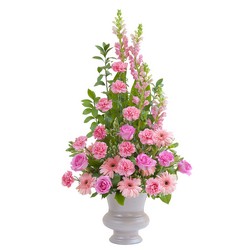 Peaceful Pink Large Urn from Clermont Florist & Wine Shop, flower shop in Clermont