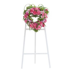 Peaceful Pink Heart Spray from Clermont Florist & Wine Shop, flower shop in Clermont