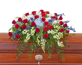 Honor Casket Spray from Clermont Florist & Wine Shop, flower shop in Clermont