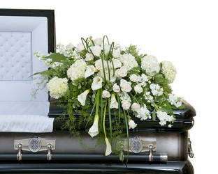 Elegant Love Casket Spray from Clermont Florist & Wine Shop, flower shop in Clermont