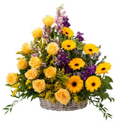 Vivid Memories Basket Tribute from Clermont Florist & Wine Shop, flower shop in Clermont
