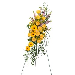 Vivid Memories Standing Spray from Clermont Florist & Wine Shop, flower shop in Clermont