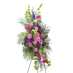 Forever Cherished Easel Spray from Clermont Florist & Wine Shop, flower shop in Clermont