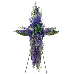 Lovingly Lavender Cross from Clermont Florist & Wine Shop, flower shop in Clermont