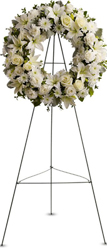 Serenity Wreath from Clermont Florist & Wine Shop, flower shop in Clermont